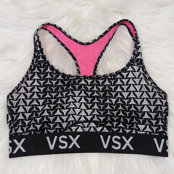 VSX Victoria's Secret logo Racer Back Sports Bra in Size Large - Picture 1 of 3